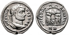  RÖMISCHE KAISERZEIT   Maximianus Herculius (286-310)   (D) Argenteus (3,35g), Heraclea Thraciae (Marmara Ereğli), 2. Offizin, 295 n. Chr. Av.: MAXIMI...