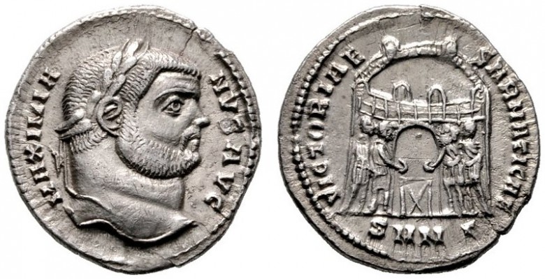  RÖMISCHE KAISERZEIT   Maximianus Herculius (286-310)   (D) Argenteus (3,16g), N...