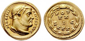  RÖMISCHE KAISERZEIT   Maximianus Herculius (286-310)   (D) Aureus (5,30g), Treveri (Trier), November 303 n. Chr. Av.: MAXIMI-ANVS AVG, Kopf mit Lorbe...