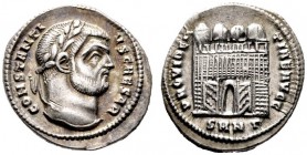  RÖMISCHE KAISERZEIT   Constantius I. Chlorus (305-306)   (D)  als Caesar 293-305. Argenteus (3,33g), Nicomedia (Izmit), 3. Offizin, 295 n. Chr. Av.: ...