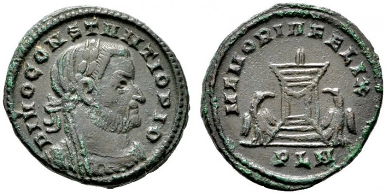  RÖMISCHE KAISERZEIT   Constantius I. Chlorus (305-306)   (D)  Konsekrationspräg...