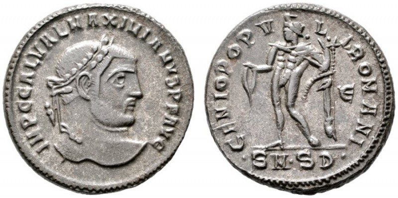 RÖMISCHE KAISERZEIT   Galerius (305-311)   (D)  als Augustus. Follis (10,36g), ...