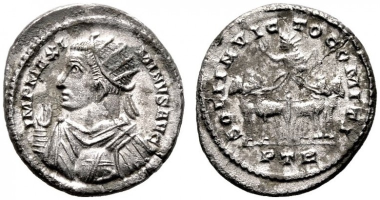  RÖMISCHE KAISERZEIT   Maximinus Daia (310-313)   (D)  als Augustus. Billon-Arge...
