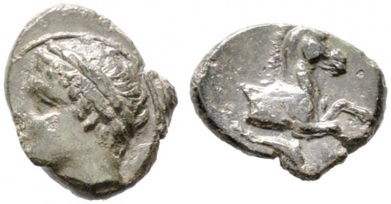  GRIECHISCHE MÜNZEN   SICILIA   Soloi (Kefra)   (D) Bronze (1,69g), als Kefra, E...