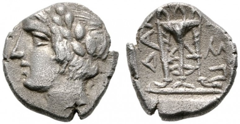  GRIECHISCHE MÜNZEN   ILLYRIA   Damastion   (D) Tetrobol (2,14g), ca. 395-380 v....