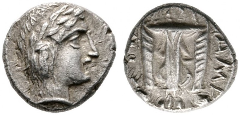  GRIECHISCHE MÜNZEN   ILLYRIA   Damastion   (D) Tetrobol (2,19g), ca. 380-365/36...
