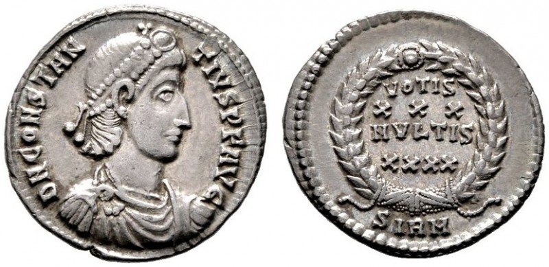  RÖMISCHE KAISERZEIT   Constantius II. (337-361)   (D) Siliqua (3,04g), Sirmium ...