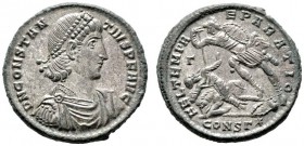 RÖMISCHE KAISERZEIT   Constantius II. (337-361)   (D) Maiorina (6,70g), Constantinopolis, 3. Offizin, 351-355 n. Chr. Büste mit Perlendiadem, Drapier...