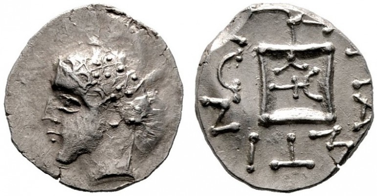  GRIECHISCHE MÜNZEN   ILLYRIA   Damastion   (D) Tetrobol (2,54g), ca. 345-330 v....