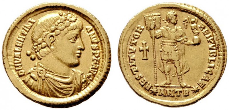  RÖMISCHE KAISERZEIT   Valentinianus I. (364-375)   (D) Solidus (4,47g), Antioch...
