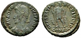  RÖMISCHE KAISERZEIT   Procopius (365-366)   (D)  Usurpator im Osten. AE 3 (3,19g), Constantinopolis, 1. Offizin, 365-366 n. Chr. Büste mit Perlendiad...