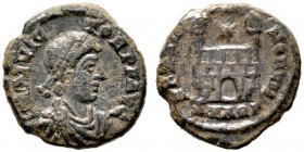  RÖMISCHE KAISERZEIT   Flavius Victor (384-388)   (D)  Usurpator im Westen. AE 4 (1,47g), Aquileia, 1. Offizin, Sommer 387-August 388 n. Chr. Av.: D N...