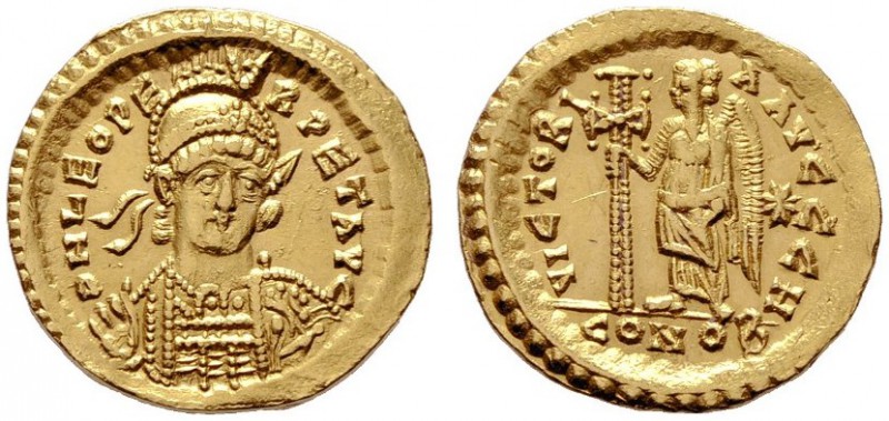  RÖMISCHE KAISERZEIT   Leo I. (457-474)   (D) Solidus (4,47g), Constantinopolis,...