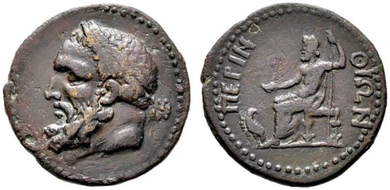  GRIECHISCHE MÜNZEN   THRACIA   Perinthos   (D) Bronze (9,39g), ca. 1. Jhdt. v. ...