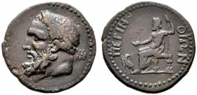  GRIECHISCHE MÜNZEN   THRACIA   Perinthos   (D) Bronze (9,39g), ca. 1. Jhdt. v. Chr. Kopf des Herakles mit Lorbeerkranz und Keule über der linken Schu...