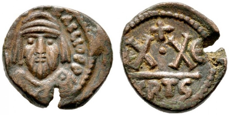  BYZANTINISCHE MÜNZEN   Heraclius (610-641)   (D) Halbfollis (20 Nummi) (3,79g),...