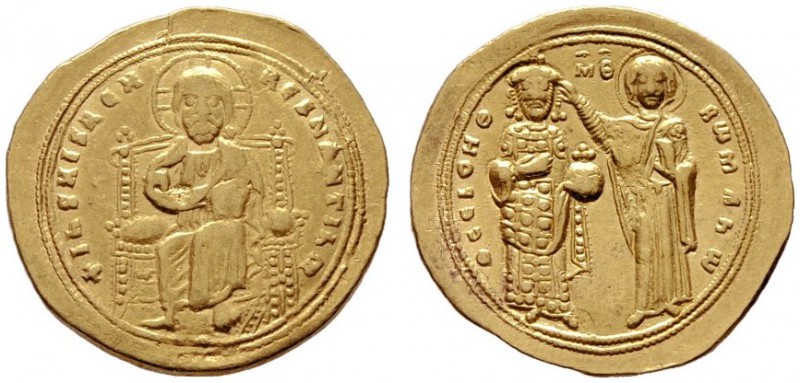  BYZANTINISCHE MÜNZEN   Romanos III. Agyros (1028-1034)   (D) Solidus (4,36g), C...