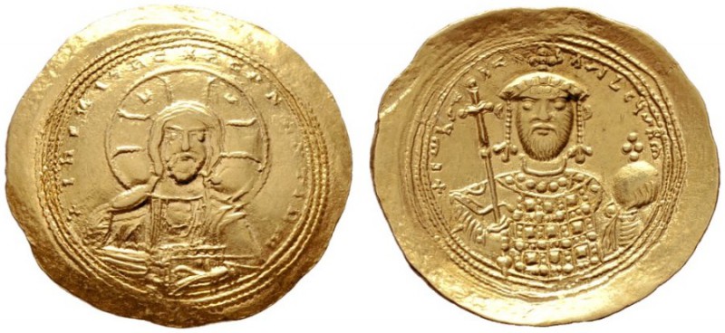  BYZANTINISCHE MÜNZEN   Konstantinos IX. Monomachos (1042-1055)   (D) Histamenon...