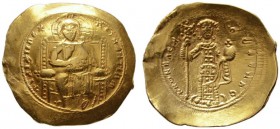  BYZANTINISCHE MÜNZEN   Konstantinos X. Dukas (1059-1067)   (D) Histamenon Nomisma (Scyphat) (4,30g), Constantinopolis, 1059-1067 n. Chr. Av.: + IhS X...