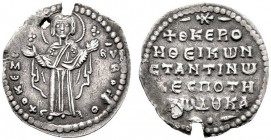  BYZANTINISCHE MÜNZEN   Konstantinos X. Dukas (1059-1067)   (D) 2/3 Miliaresion (1,50g), Constantinopolis, 1059-1067 n. Chr. Av.: ΘKE - ROHΘ / M - ΘV ...