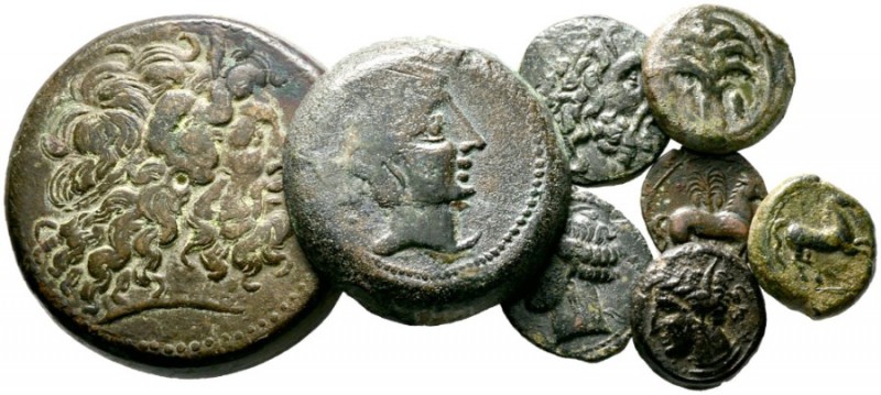  Varia & Lots   (D) Lot Griechen (8). Lot mit 8 meist verschiedenen Bronzemünzen...