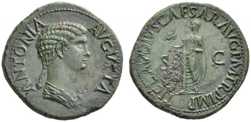 The Roman Empire   In the name of Antonia, wife of Nero Claudius Drusus  Dupondi...