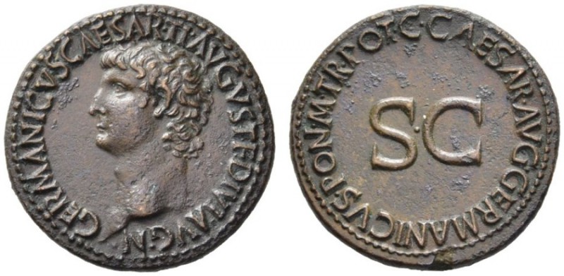 The Roman Empire   In the name of Germanicus  As 37-41, Æ 10.51 g. GERMANICVS CA...