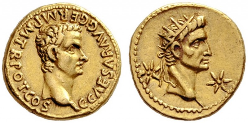 The Roman Empire   Gaius, 37 – 41  Aureus, Lugdunum 37-38, AV 7.80 g. C CAESAR A...