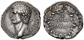 The Roman Empire   Claudius, 41 – 54  Didrachm, Caesarea Cappadociae 41-54, AR 7.86 g. TI CLAVD CAESAR – AVG·GERM·P M· Laureate head l. Rev. P P / OB ...