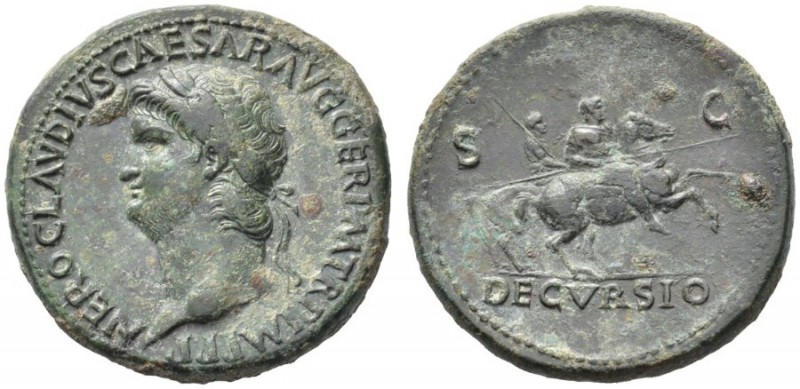 The Roman Empire   Nero augustus, 54 – 68  Sestertius, circa 64, Æ 26.83 g. NERO...