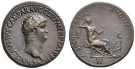 The Roman Empire   Nero augustus, 54 – 68  Dupondius circa 64, Æ 15.28 g. NERO CLAVDIVS CAESAR AVG GER P M TR P IMP P P Radiate head r. Rev. SECVRITAS...