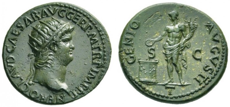The Roman Empire   Nero augustus, 54 – 68  As circa 64, Æ 7.58 g. NERO CLAVD CAE...