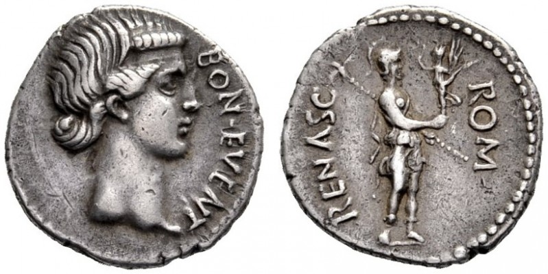 The Roman Empire   The Civil Wars, 68 – 69  Denarius, Spain 68-69, AR 3.60 g. BO...