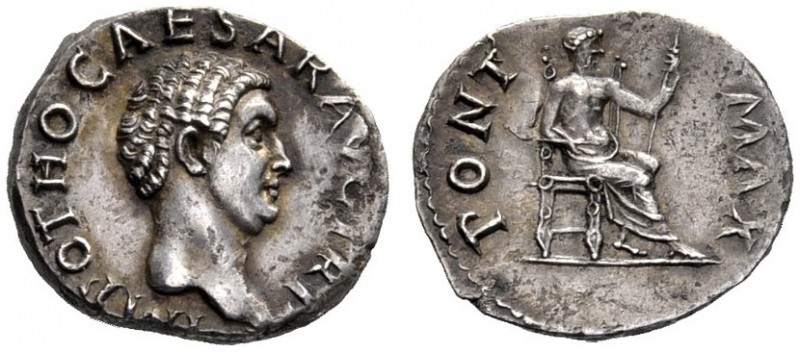 The Roman Empire   Otho, January – April 69  Denarius March-April 69, AR 3.32 g....