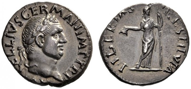 The Roman Empire   Vitellius, January – December 69  Denarius late April-20th De...