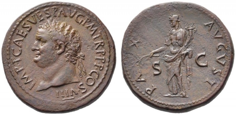 The Roman Empire   Titus augustus, 79 – 81  Sestertius 80-81, Æ 28.87 g. IMP T C...