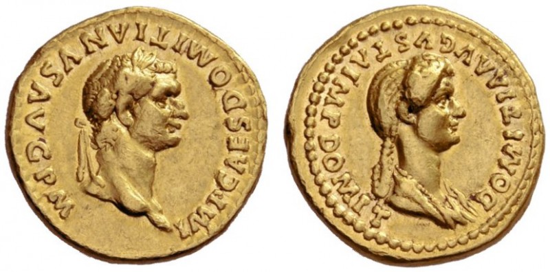 The Roman Empire   Domitian augustus, 81 – 96  Aureus 82-83, AV 7.74 g. IMP CAES...