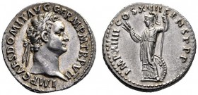 The Roman Empire   Domitian augustus, 81 – 96  Denarius 88, AR 3.58 g. IMP CAES DOMIT AVG GERM P M TR P VII Laureate head r. Rev. IMP XIIII COS XIIII ...