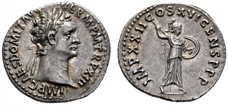 The Roman Empire   Domitian augustus, 81 – 96  Denarius 93-94, AR 3.60 g. IMP CA...