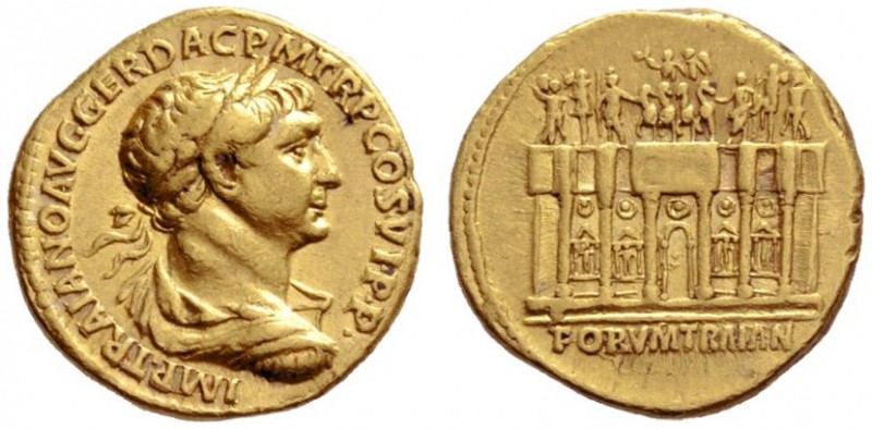 The Roman Empire   Trajan, 98 – 117  Aureus end of 113, AV 7.23 g. IMP TRAIANVS ...