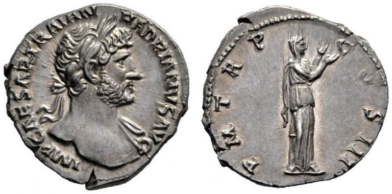 The Roman Empire   Hadrian augustus, 118 – 137  Denarius 119-122, AR 3.50 g. IMP...
