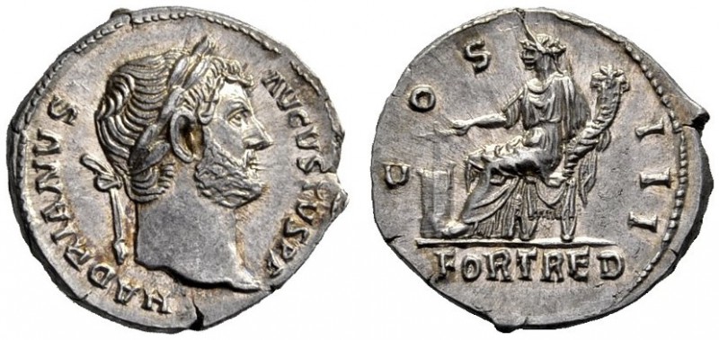 The Roman Empire   Hadrian augustus, 118 – 137  Denarius 132-134, AR 3.40 g. HAD...