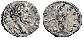 The Roman Empire   Clodius Albinus caesar, 193 – 195  Denarius 193, AR 2.86 g. D CL SEPT AL – BIN CAES Bare head r. Rev. PR – OVID – A – VG COS Provid...