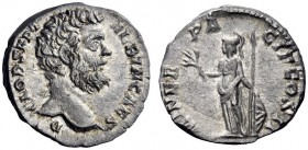 The Roman Empire   Clodius Albinus caesar, 193 – 195  Denarius 194-195, AR 3.30 g. D – CLOD SEPT – ALBIN CAES Bare head r. Rev. MINER PA – CIF COS II ...