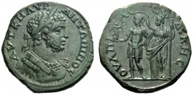 The Roman Empire   Caracalla augustus, 198 – 217  Bronze, Serdica Thraciae 198-217, Æ 16.99 g. AVT K M AVP – ANTΩNINOC Laureate and cuirassed bust r.,...