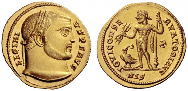 The Roman Empire   Licinius I, 308 – 324  Aureus, Siscia 316, AV 5.12 g. LICINI ...