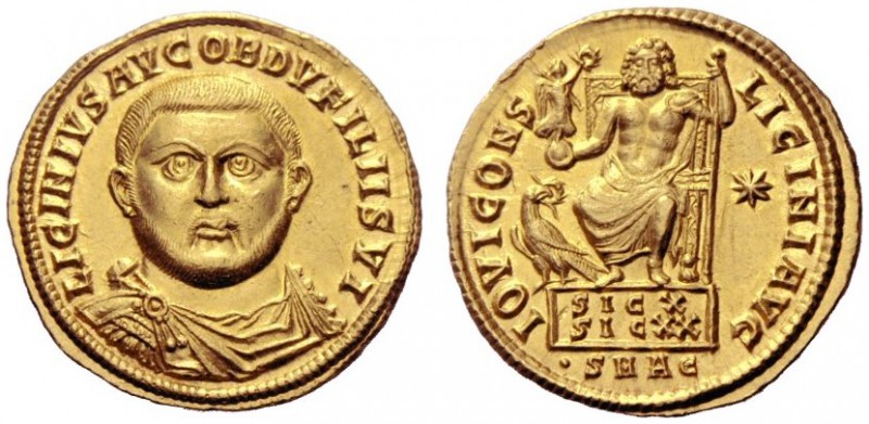 The Roman Empire   Licinius I, 308 – 324  Solidus, Antiochia 321-322, AV 5.32 g....