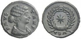 The Roman Empire   Fausta, second wife of Constantine  Follis, Thessalonica 325-326, Æ 3.21 g. FAVS – TA N F Draped bust r. Rev. Star within wreath; i...