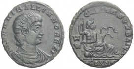 The Roman Empire   Hannibalian Rex Regum, 335 – 337  Æ 4, Constantinopolis 336-337, Æ 1.67 g. FL HANNIBALIANO REGI Draped and cuirassed bust r. Rev. S...