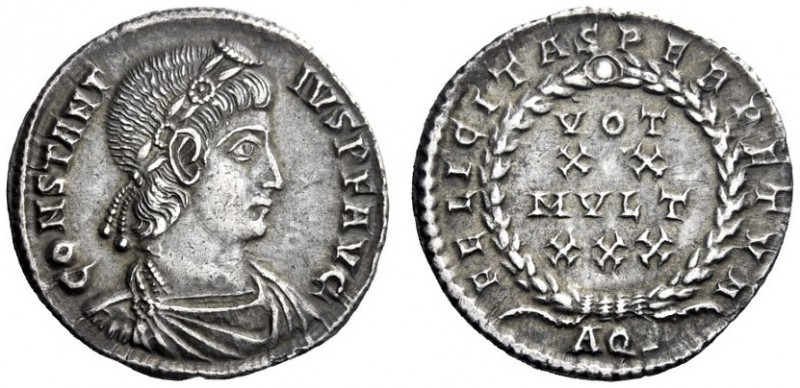 The Roman Empire   Constantius II augustus, 337 – 361  Miliarense, Aquileia 340-...